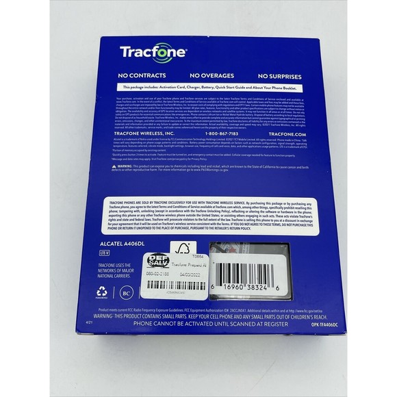 Tracfone Alcatel MY FLIP 2 (A406DL) Prepaid Flip Phone T9 - - Picture 6 of 8